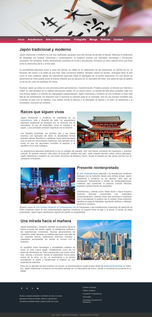 Japón tradicional y moderno